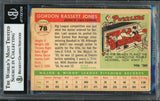 Gordon Jones Autographed 1955 Topps Rookie Card #78 St. Louis Cardinals Beckett BAS #12669238