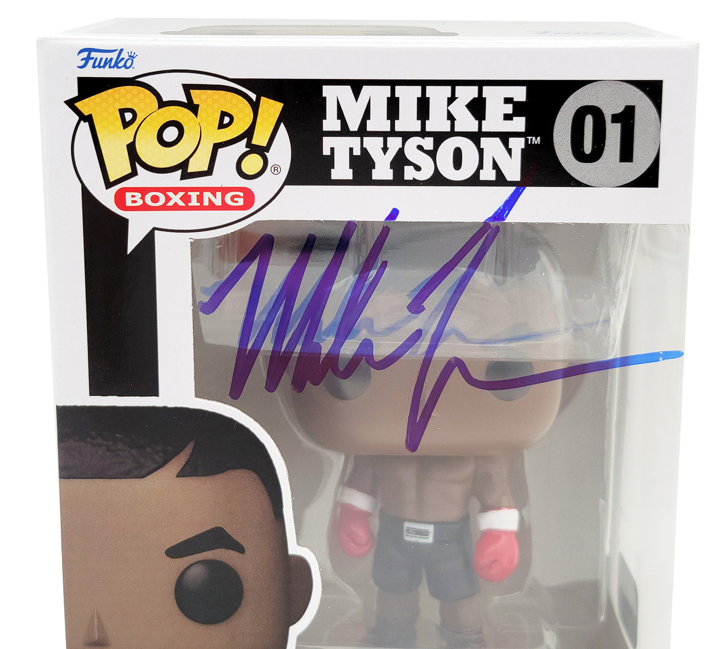 Mike Tyson Autographed Funko Pop Vinyl Figurine Beckett BAS Stock #202296