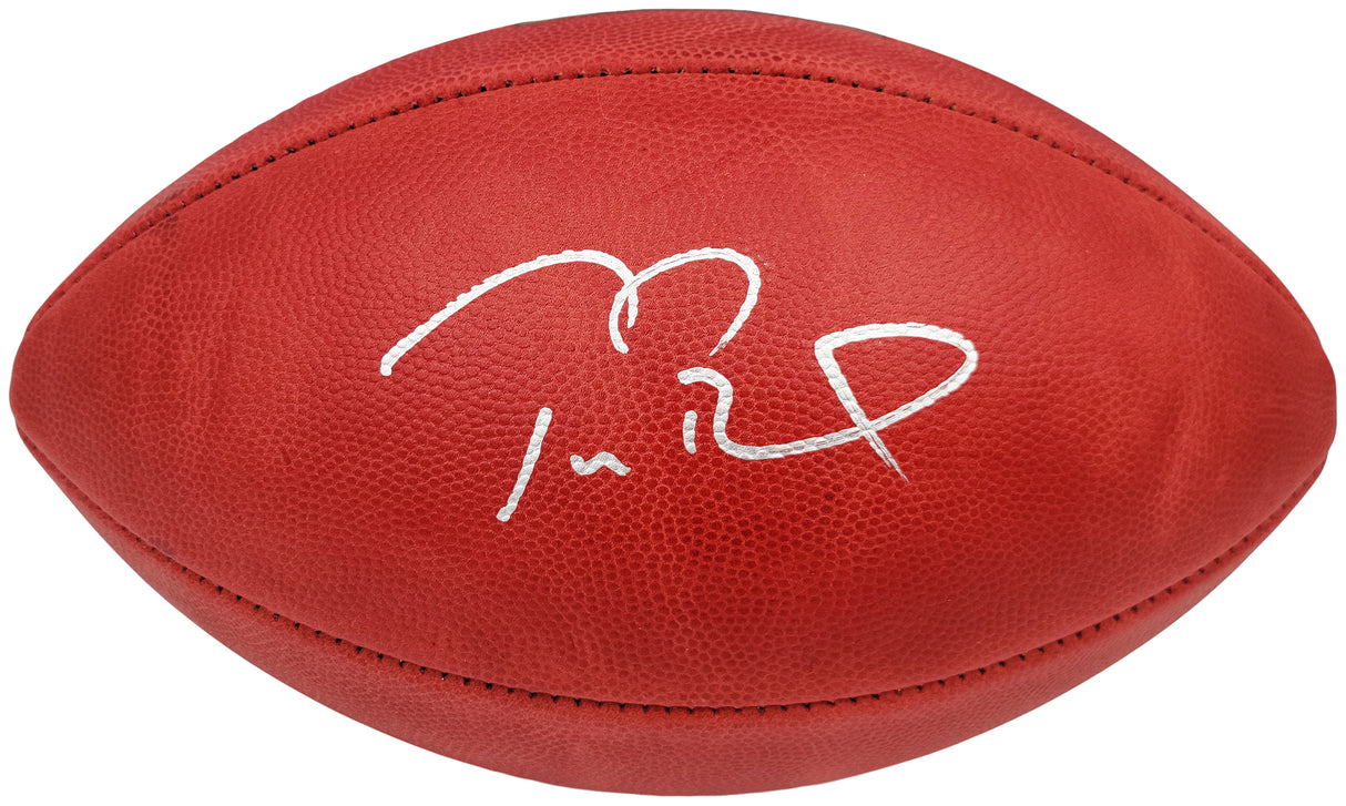 Tom Brady Autographed Official NFL Leather SB LV Logo Football Tampa Bay Buccaneers Fanatics Holo Stock #202368