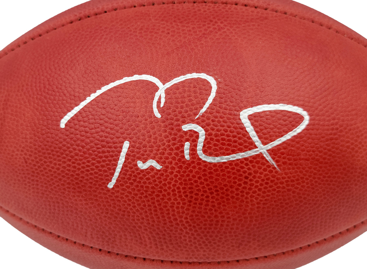 Tom Brady Autographed Official NFL Leather SB LV Logo Football Tampa Bay Buccaneers Fanatics Holo Stock #202368