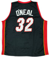 Miami Heat Shaquille Shaq O'Neal Autographed Black Jersey The Diesel Beckett BAS Stock #202307