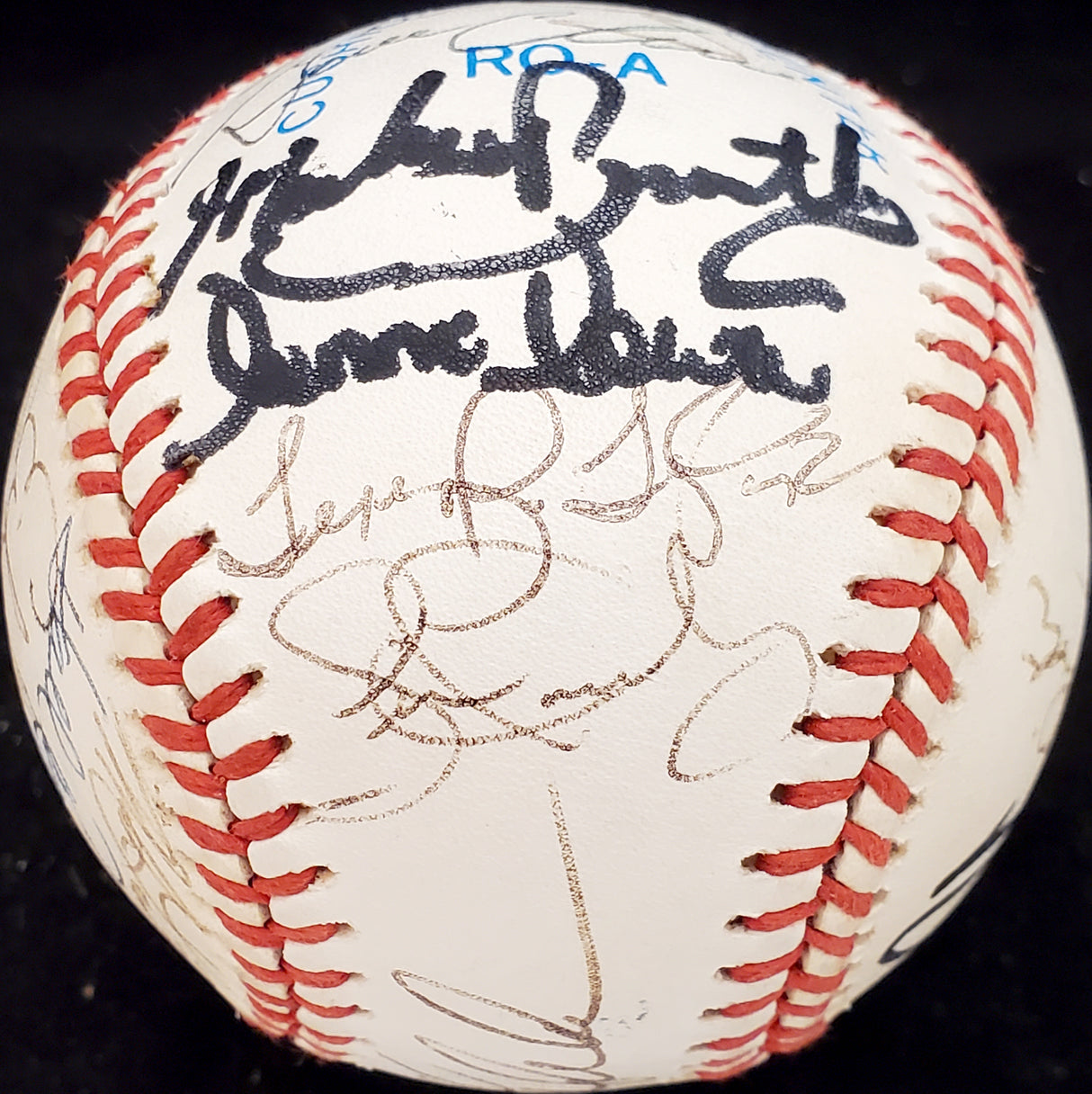 1989 Seattle Mariners Team Autographed Official AL Baseball With 24 Signatures Including Ken Griffey Jr. Rookie Beckett BAS #AA01196