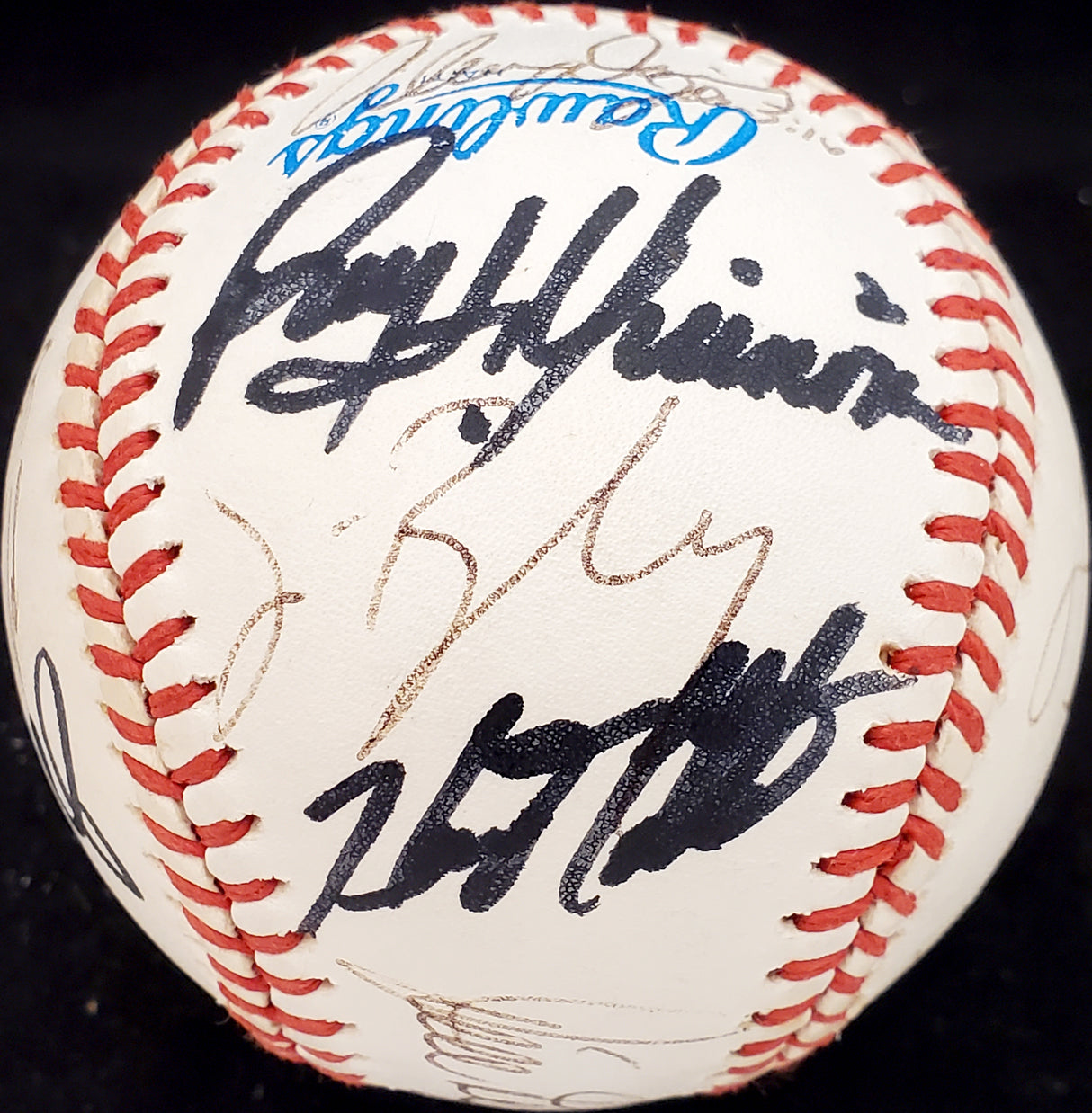 1989 Seattle Mariners Team Autographed Official AL Baseball With 24 Signatures Including Ken Griffey Jr. Rookie Beckett BAS #AA01196