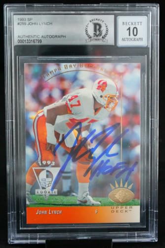 1993 SP #259 John Lynch HOF Tampa Bay Buccaneers BAS Autograph 10