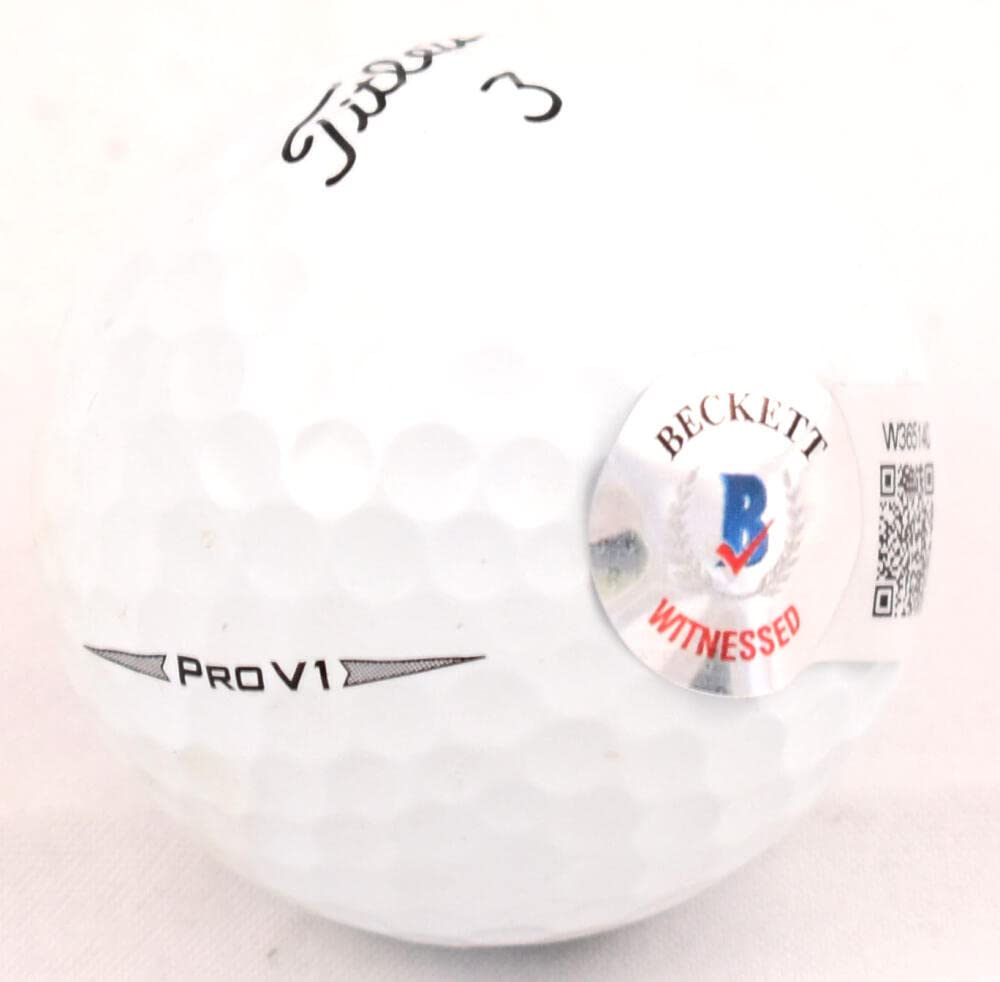 John Daly Autographed Titleist Pro V1 Golf Ball-Beckett W Hologram *Black