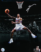 Allen Iverson Signed Philadelphia 76ers 16x20 Spotlight Photo-Beckett W Hologram