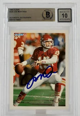 1994 Fleer #226 Joe Montana Auto Kansas City Chiefs BAS Autograph 10