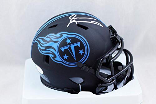 Jevon Kearse Autographed Tennessee Titans Eclipse Mini Helmet- JSA W Auth *White