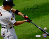 Cal Ripken Jr Signed Baltimore Orioles 8x10 Batting PF Photo- JSA W Auth *Blue