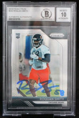 2018 Panini Prizm #242 Roquan Smith Chicago Bears BAS Autograph 10