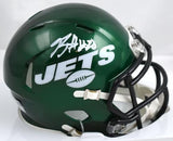 Breece Hall Autographed New York Jets Speed Mini Helmet - Fanatics *White