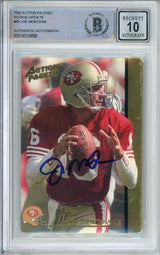 1992 Action Packed Rookie Update #60 Joe Montana San Francisco 49ers BAS Auto