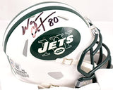 Wayne Chrebet Autographed New York Jets 98-18 Speed Mini Helmet - Beckett W Holo