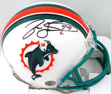 Jason Taylor Autographed Miami Dolphins 97-12 Mini Helmet-Beckett W Hologram*BLK