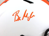 Baker Mayfield Signed Cleveland Browns F/S Lunar Speed Helmet- Beckett W *Orange