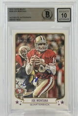 2013 Topps Magic #206 Joe Montana Auto San Francisco 49ers BAS Autograph 10