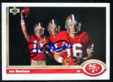 1991 Upper Deck #54 Joe Montana SF 49ers Autograph Beckett Witness