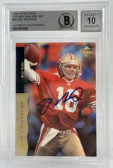 1995 Upper Deck Box Set #40 Joe Montana Auto SF 49ers BAS Autograph 10