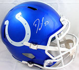 Darius Leonard Autographed F/S Indianapolis Colts Flash Speed Helmet- JSA W