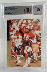 1995 Upper Deck Box Set #34 Joe Montana Auto SF 49ers BAS Autograph 10