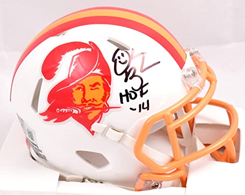 Derrick Brooks Signed Buccaneers 76-96 Speed Mini Helmet w/HOF- Beckett W Holo