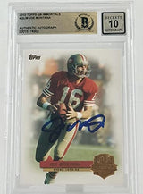 2012 Topps QB Immortals #QIJM Joe Montana Auto SF 49ers BAS Autograph 10