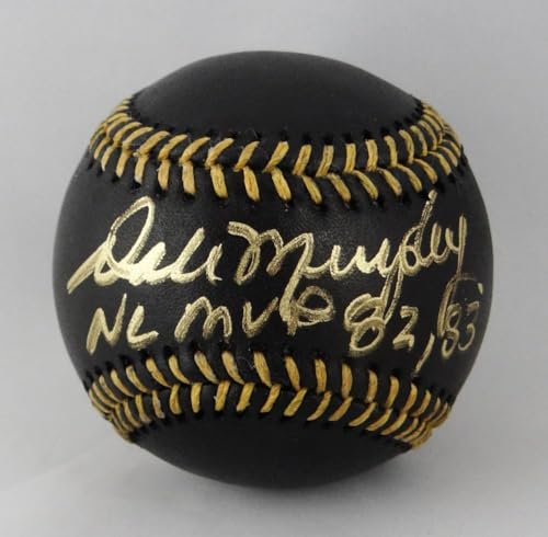 Dale Murphy Autographed Rawlings OML Black Baseball w/ NL MVP-Beckett