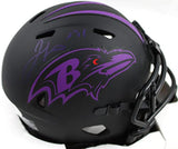 Jamal Lewis Signed Baltimore Ravens Eclipse Speed Mini Helmet - Beckett W Auth