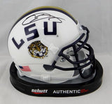 Odell Beckham Signed LSU Tigers White/Gold Schutt Mini Helmet- JSA Auth *Top