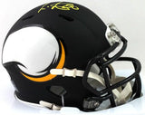 Cris Carter Autographed Minnesota Vikings AMP Speed Mini Helmet - Beckett W Auth