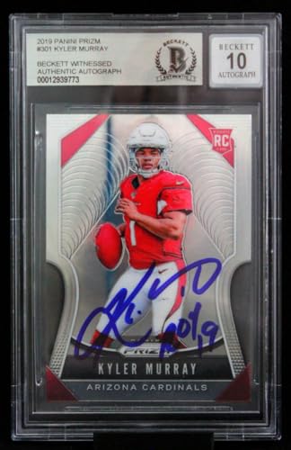 2019 Panini Prizm #301 Kyler Murray Arizona Cardinals ROY 19 BAS Autograph 10