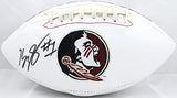 Kelvin Benjamin Autographed Florida State Seminoles Logo Football- JSA W Auth