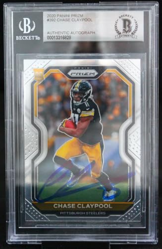 2020 Panini Prizm #392 Chase Claypool Pittsburgh Steelers BAS Auto 10