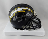 Bobby Beathard Autographed Chargers Mini Helmet w/ HOF - Beckett W Auth *Silver