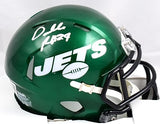 Darrelle Revis Autographed New York Jets Speed Mini Helmet - Beckett W Holo