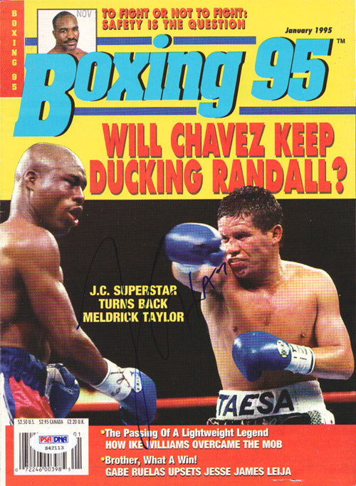 Julio Cesar Chavez Autographed Boxing '95 Magazine Cover PSA/DNA #S42113