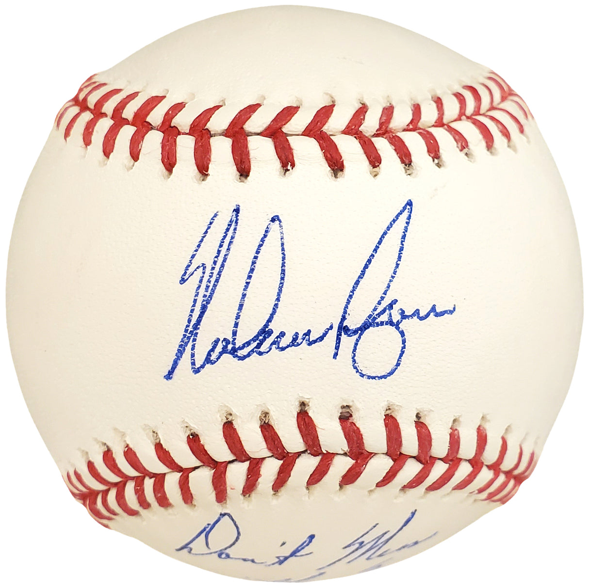 Nolan Ryan Autographed Official MLB Baseball Texas Rangers "Don't Mess With Texas" NR Holo Stock #112535