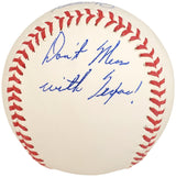 Nolan Ryan Autographed Official MLB Baseball Texas Rangers "Don't Mess With Texas" NR Holo Stock #112535