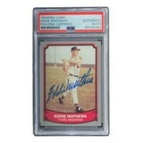 Eddie Mathews Signed 1989 Pacific #116 Milwaukee Braves Trading Card PSA/DNA - Sports Integrity