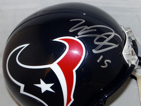 Will Fuller Autographed Houston Texans Full Size Helmet- JSA Witnessed Auth