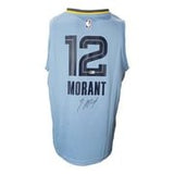 Ja Morant Signed Memphis Grizzlies Light Blue Fanatics L Basketball Jersey BAS - Sports Integrity