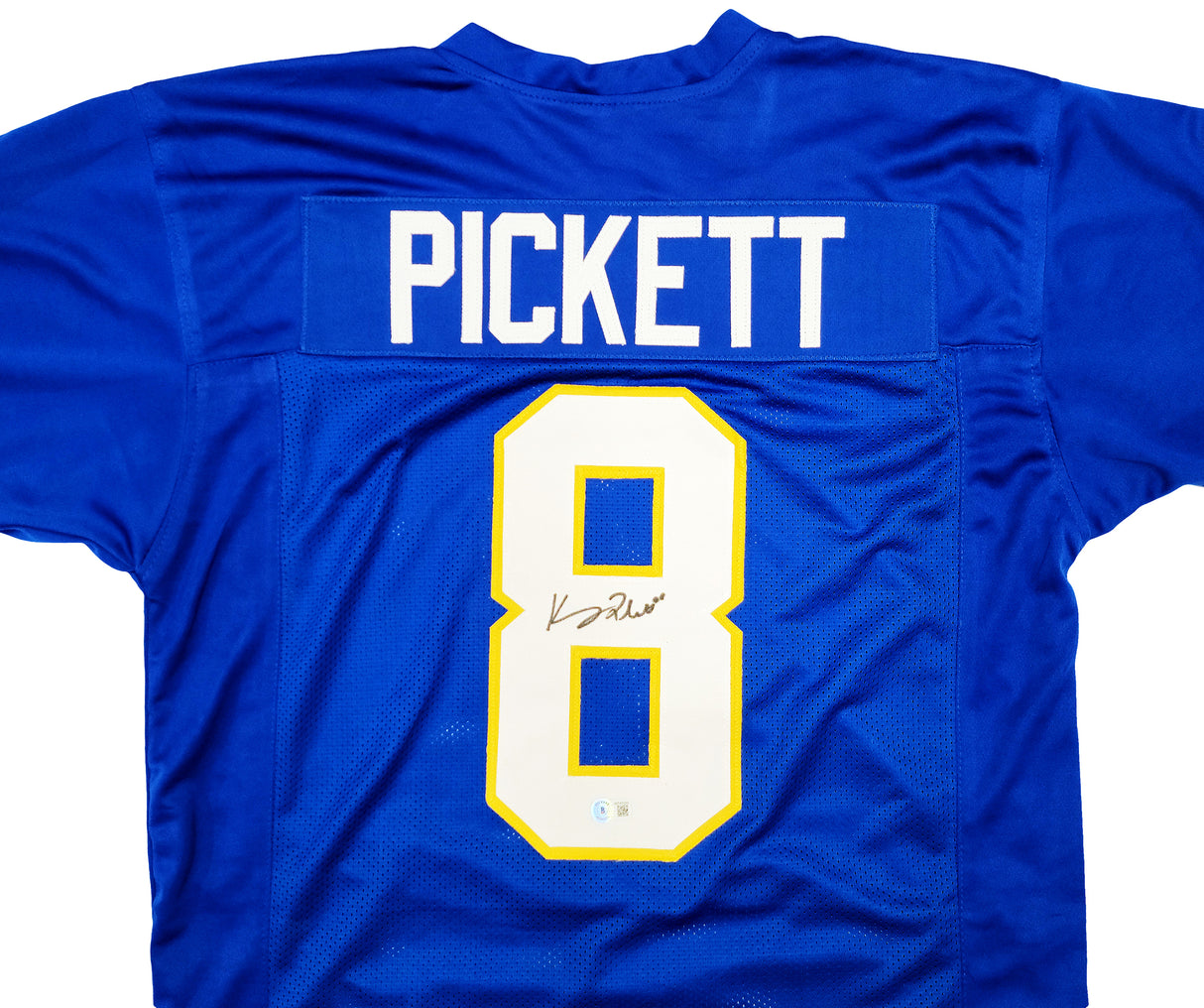 Pittsburgh Panthers Kenny Pickett Autographed Blue Jersey Beckett BAS QR Stock #202978