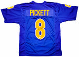 Pittsburgh Panthers Kenny Pickett Autographed Blue Jersey Beckett BAS QR Stock #202975