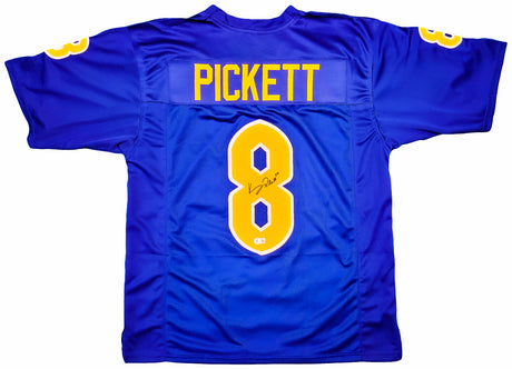 Pittsburgh Panthers Kenny Pickett Autographed Blue Jersey Beckett BAS QR Stock #202975