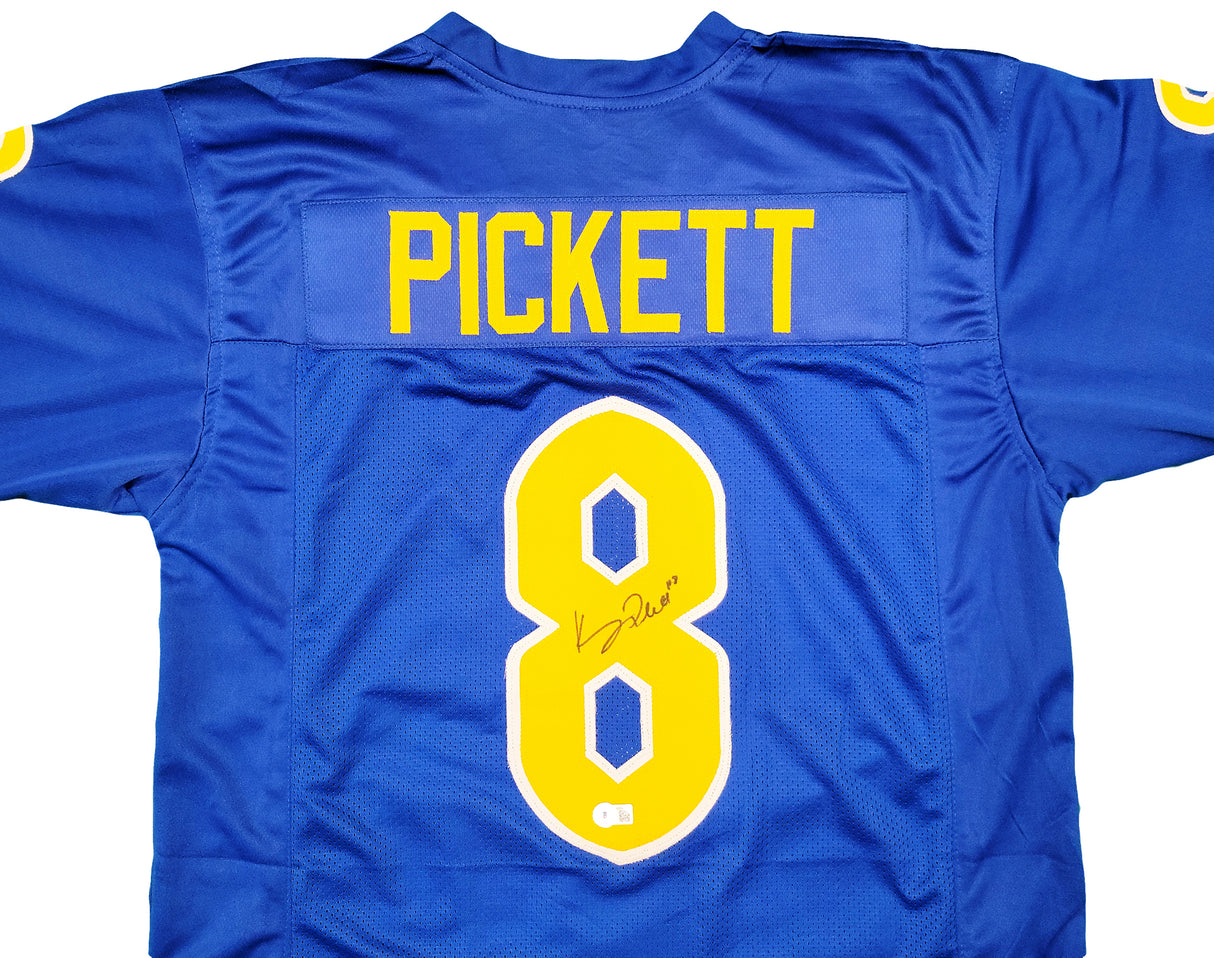 Pittsburgh Panthers Kenny Pickett Autographed Blue Jersey Beckett BAS QR Stock #202975