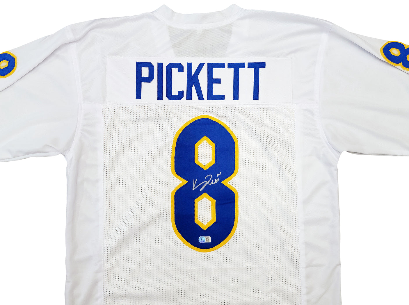 Pittsburgh Panthers Kenny Pickett Autographed White Jersey Beckett BAS QR Stock #202977