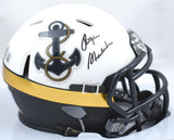 Roger Staubach Autographed Navy Midshipmen Speed Mini Helmet - Beckett W Hologram Black