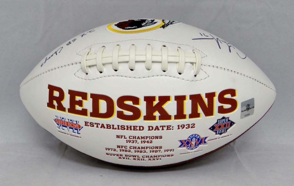 Charles Mann Autographed Washington Redskins Logo Football- The Jersey Source Au