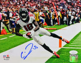 Calvin Ridley Signed Atlanta Falcons 8x10 Catch Endzone Photo- JSA Auth *Blue