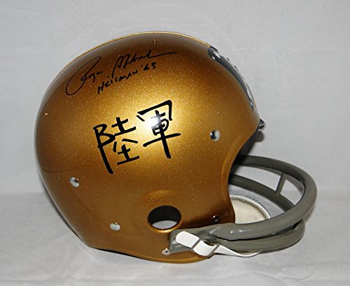 Roger Staubach Signed Navy Midshipmen Historic TK Helmet W/ Heisman- JSA W Auth